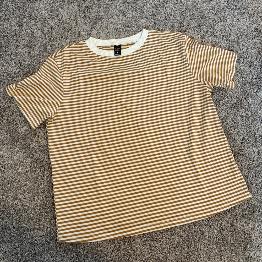 Striped Short Sleeve Tee size medium